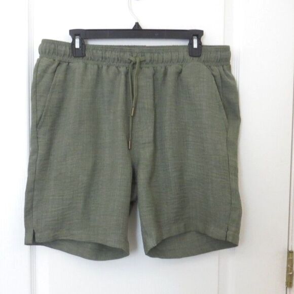 Pants - Essex Crossing Aria women's Lightweight  Shorts Drawstring Olive Green L EUC